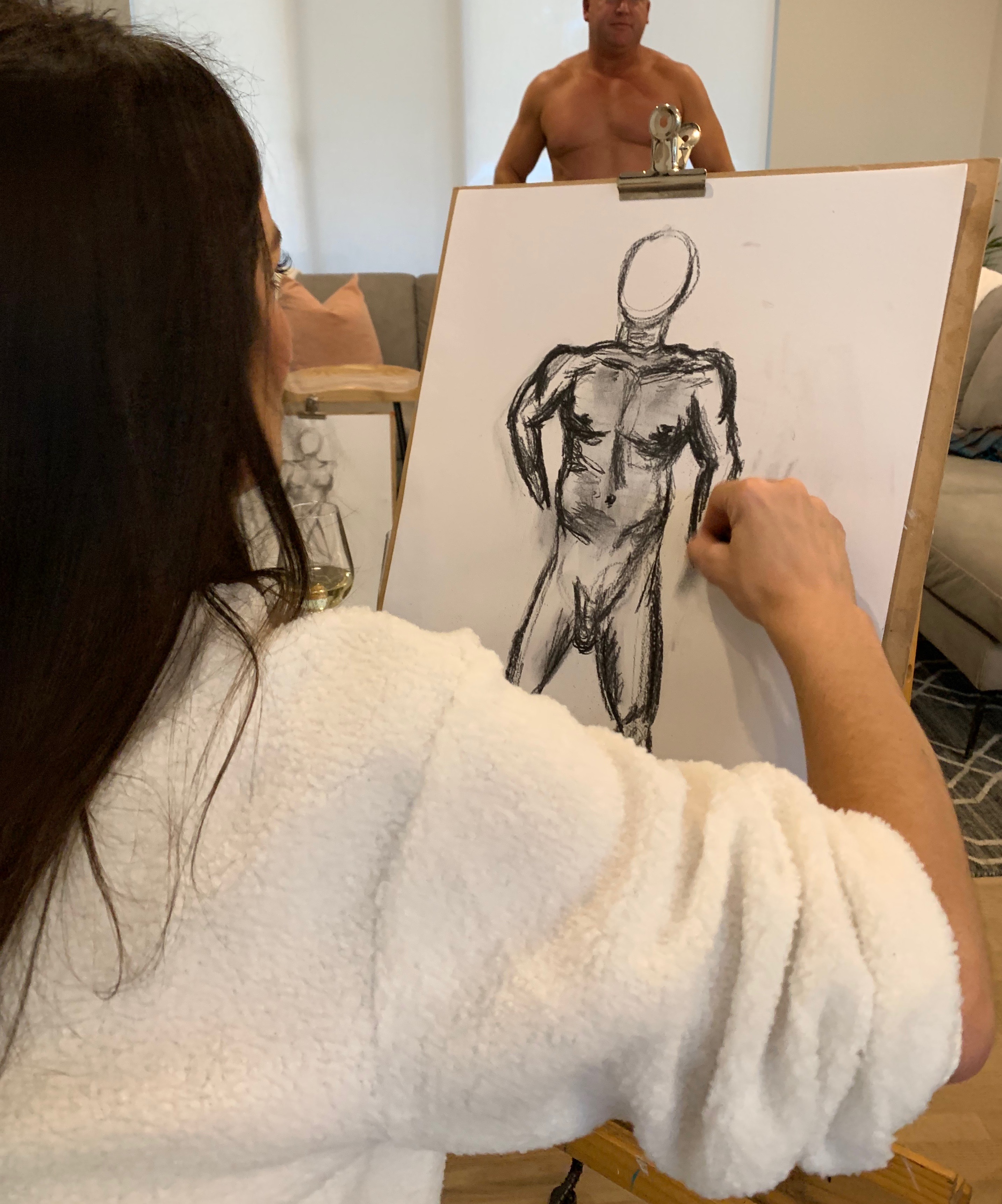 perth hens night art nudist drawing